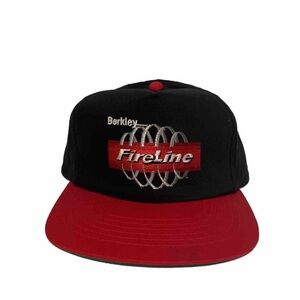 Vintage Berkeley Trilene Fire Line Adjustable Hat SnapBack